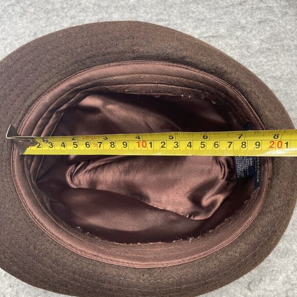 Daniel Cremieux Fedora Hat Mens S/M Wool Poly Blend Brown Vintage inspired - Picture 7 of 7